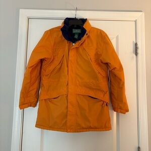 L.L.Bean Kids Orange Waterproof Insulated Snow Jacket